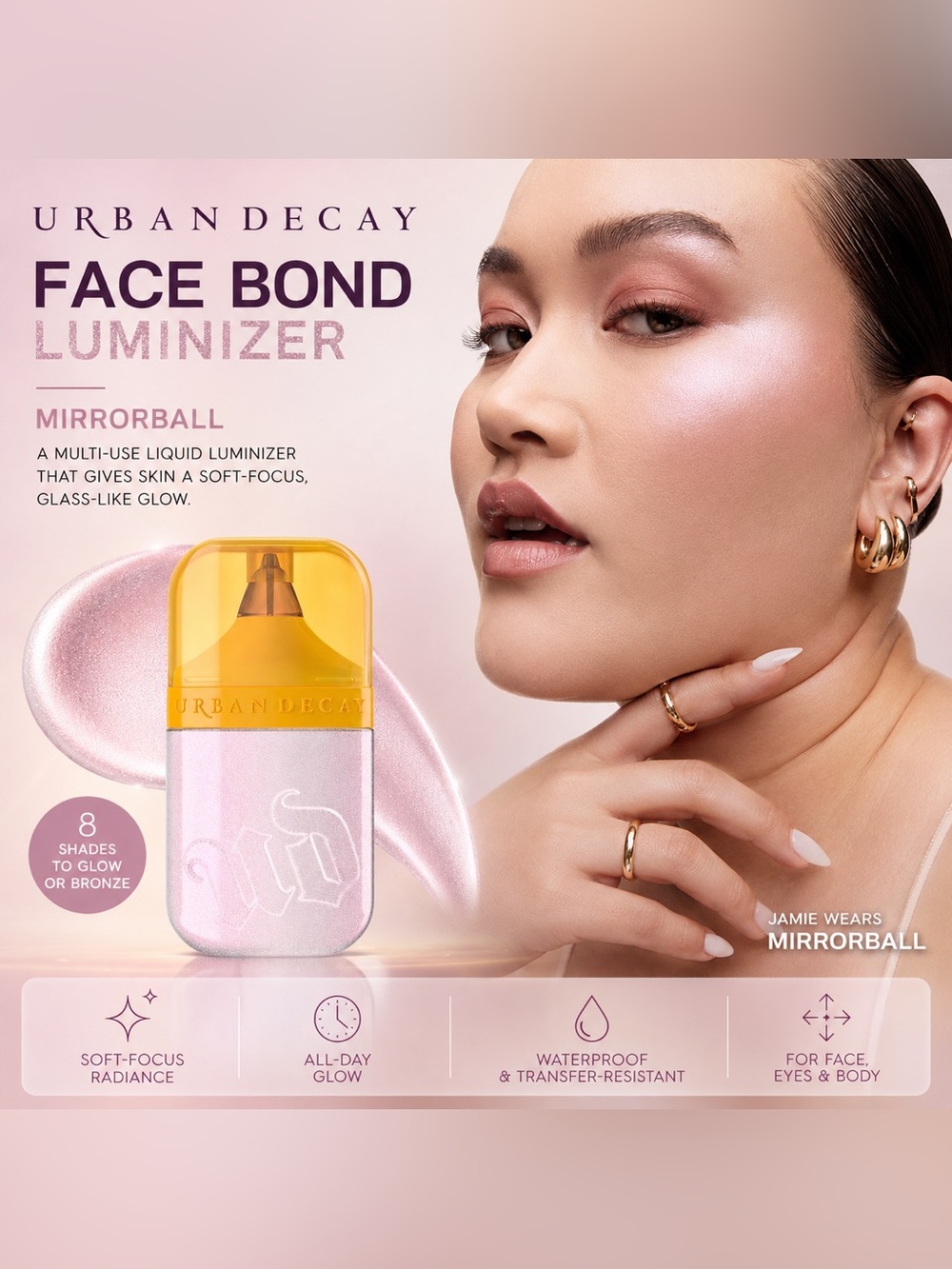 Urban Decay ✨ Face Bond Luminizer In Mirror Ball 🪩 Brand New in Box